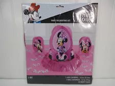 Disney Minnie Mouse Table Decorating Kit 23Pcs Pink Black Centerpiece Confetti