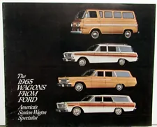 1965 Ford Falcon Club Fairlane Full Size Station Wagon Sales Brochure