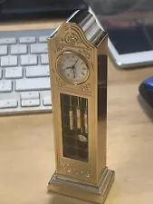 1988 Bulova Miniature "Canterbury" Grandfather Clock B0550