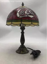 New ListingCoca-Cola Multicolor Stained Glass Tiffany Style Electric Corded Table Lamp