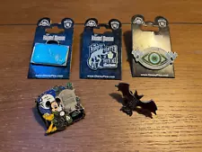 Disney The Haunted Mansion Trading Pins Lot of 5 Halloween