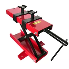 1100 Lb Motorcycle Lift Scissor Jack Stand with Saddle ATV Lift Dirt Bike