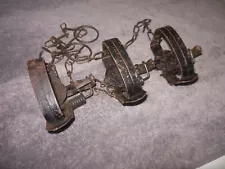 3 Vintage Victor #1 SINGLE Coil Spring Traps RARE HTF EUC