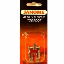 Janome Sewing Machine Acufeed Open Toe Foot for 6600 7700 New