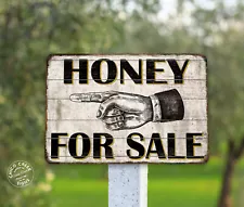 Honey For Sale Sign Farm Life Decor Bumble Bee Wall Art Produce 108122001059