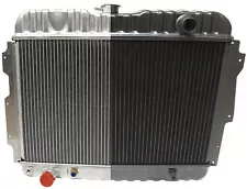 1966-72 Mopar B & E Body Black Aluminum 26" Radiator Roadrunner Challenger Cuda