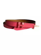 Hermes Pop H 15 Belt Rose Azalea Rose Gold Sz 85