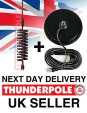 CB Radio Antenna | Thunderpole Orbitor Aerial & 7" Large Magnetic Mag Mount Kit