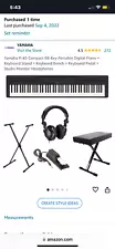 Yamaha P71 88 Key Weighted Keyboard - Black