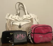 Lot Of 4 Rare Vintage Juicy Couture Day Dreamer Tote Velour Crossbody & Wallets