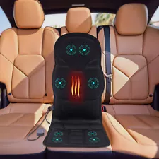 Massage Seat Cushion Cover with Heat Back Massager Chair for Home and Car Use