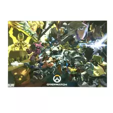 Overwatch Limited Edition Anniversary Art Blizzard COA Matted Collectible 20x13