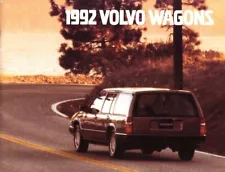 1992 VOLVO WAGONS brochure catalog US 92 240 740 940 960