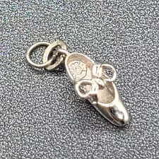 Vintage Sterling Silver Bracelet Charm Tap Shoe 1/2"