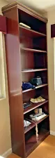 Gorgeous Condition- 96" Cherry- Solid Wood Bookcase - 7 Shelf