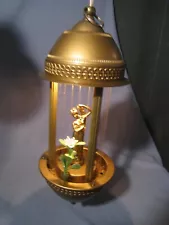 Rare Small Vintage 12 1/2" Tall Rain Oil Lamp with Goddess Works