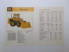 John Deere 544-B Wheel Loader Sales Information