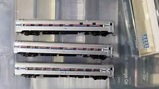 Rapido N Scale Passenger Cars Lot Of 3 Passenger Cars Amtrak Phase 1 Up For Sale