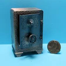 Dollhouse Miniature Metal Replica Old Fashion Bank Store Safe DDL9638