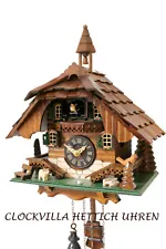 cuckoo clock black forest quartz german wood batterie house style handmade new