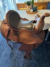 PreOwned Leather Trail Saddle – Ideal for Quarter Horses Genuine Leather Nice!