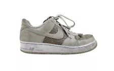 Nike Air Force 1 Low Light Ash Gator Alligator Mens Shoes Sz 12 Gray 488298-055