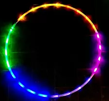 3/4 Polypro Rainbow LED Hula Hoop