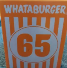 Whataburger Table Tent Number 65