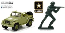 Greenlight 1:64 Hobby Exclusive 2016 Jeep Wrangler U.S Army with Soldier Figure