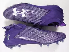 Under Armour Shoes Mens 14 Football Cleats Blur Smoke 2.0 MC Purple White