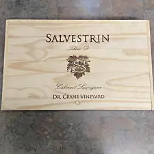 Wood Wine Box Empty, SALVESTRIN DR. CRANE