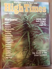 HIGH TIMES THE GREAT OUTDOORS VINTAGE JUNE 1976 MARIJUANA MAGAZINE WEED 420 N/M