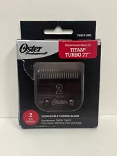 Oster Detachable Clipper Replacement Blades #2B 1/4" (6.3mm) OPEN BOX/USED