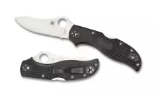 Spyderco Knives Stretch 2 Lockback Black FRN VG10 Stainless C90PBK2 Pocket Knife