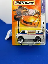 Hot Wheels 2008 READY FOR ACTION MBX METAL 4X4 CHEVROLET CHEVY VAN WHITE LOC 25