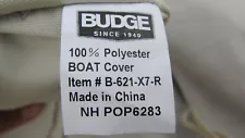 *READ-EUC with a CUT* Budge B-621-X7 600 Denier Boat Cover Gray 22'-24'