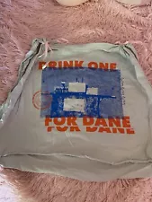 RARE ALTERED DUTCH BROS EMPLOYEE T-SHIRT CROPPED "DRINK ONE FOR DANE" WOMENS M