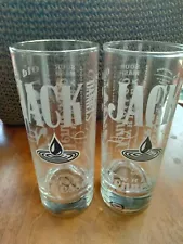 Pair of Jack Daniels highball glasses Bar Ware  for Whiskey Lovers