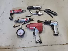 Lot of (8) + Air Tools Pneumatic Impact Ratchet Hammer 1/2 1 Mac Tools 1/4