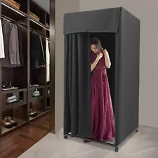 Movable Dressing Room Portable Fitting Room Office Shop Temporary Privacy Screen