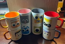 Sale Is For 8 Coffee Mugs Remy Russell And JR ,Dash Nemo Filx New In Box