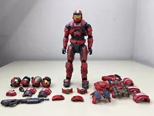 McFarlane Halo RED SPARTAN w/ ARMOR PACK Loose Action Figure