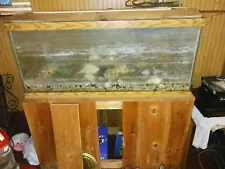 55-75 Gallon Metal Aquarium Stand Fish Tank Stand Storage Cabinet w/Power Outlet