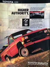 Vintage 1987 Toyota Pickup truck original color ad