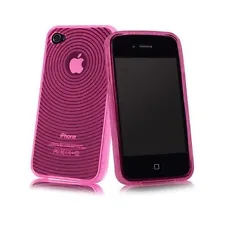 PINK TPU SOFT RUBBER PROTECTIVE SKIN CASE SILICONE COVER for iPhone 4 4S 4G