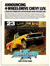 Original 1976 Chevy LUV 4x4 Trucks - Original Print Advertisement (8x11)