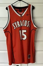 Carmelo Anthony Syracuse Basketball Jersey Nike #15 Size XL Sewn Stitched