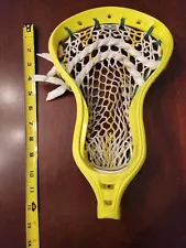 Nike Lakota U VOLT lacrosse Head Strung White Mesh + Yellow Green Strings