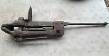 Vintage Cast Iron Blacksmith Post Leg Stump Vise Clamp 4-1/2" Jaws