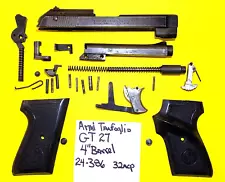 ARMI TANFOGLIO GIUSEPPE BRESCIA GT 32 IN 32 ACP BLUED SLIDE PARTS GRIPS #24-386